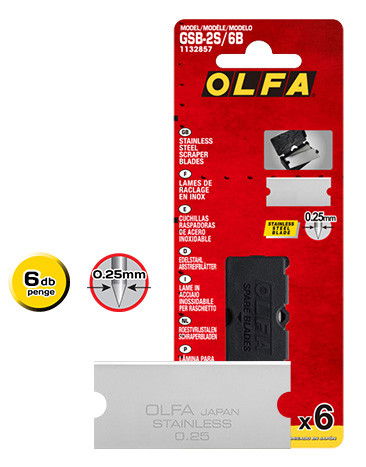 Olfa GSB-2S/6B penge üvegfelület kaparóhoz, 40 mm, 6 db/csomag termék fő termékképe