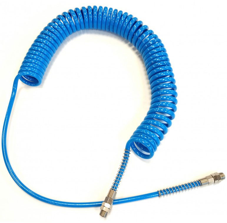 Rectus SPF58SB100R kalibrált Shore A 98 PU spiráltömlő forgó csavarzattal, kék, 8x5x1.5 mm, 10 m hosszú termék fő termékképe