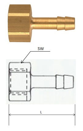 Rectus (GI 17/08) G 3/8, 8 mm csatlakozású belső menetes tömlővég termék fő termékképe