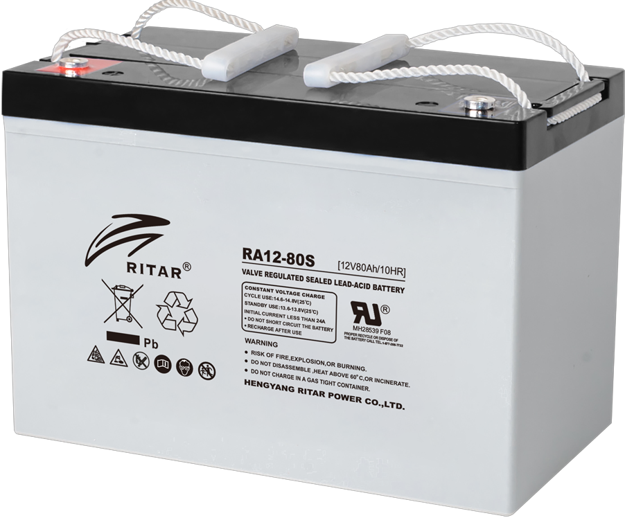 Ritar RA12-80S-F11 zárt ólomakkumulátor 12 V/80 Ah termék fő termékképe